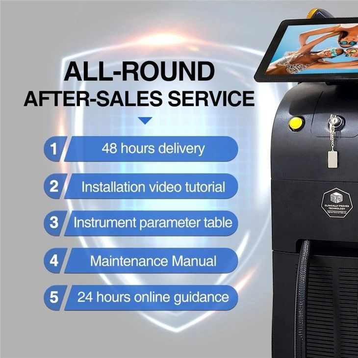 3 Wave Laser Soprano Titanium Hair Removal Machine